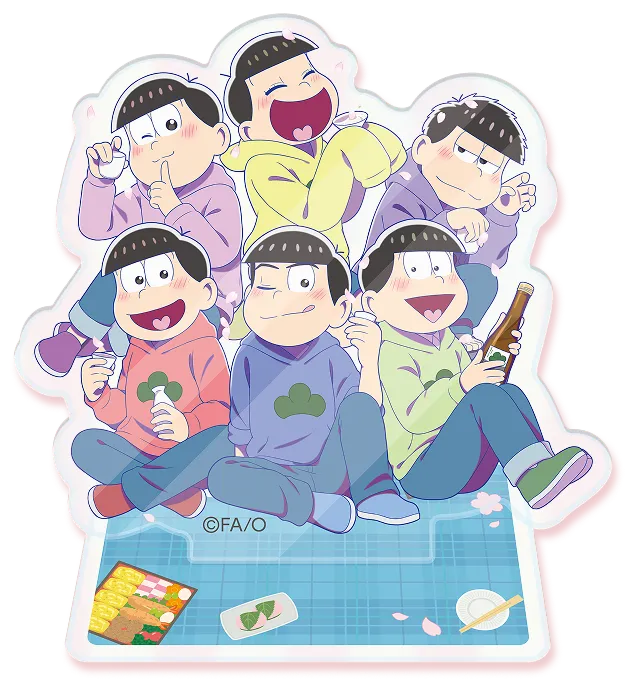 6つ子のオリジナルアクリルスタンドの写真